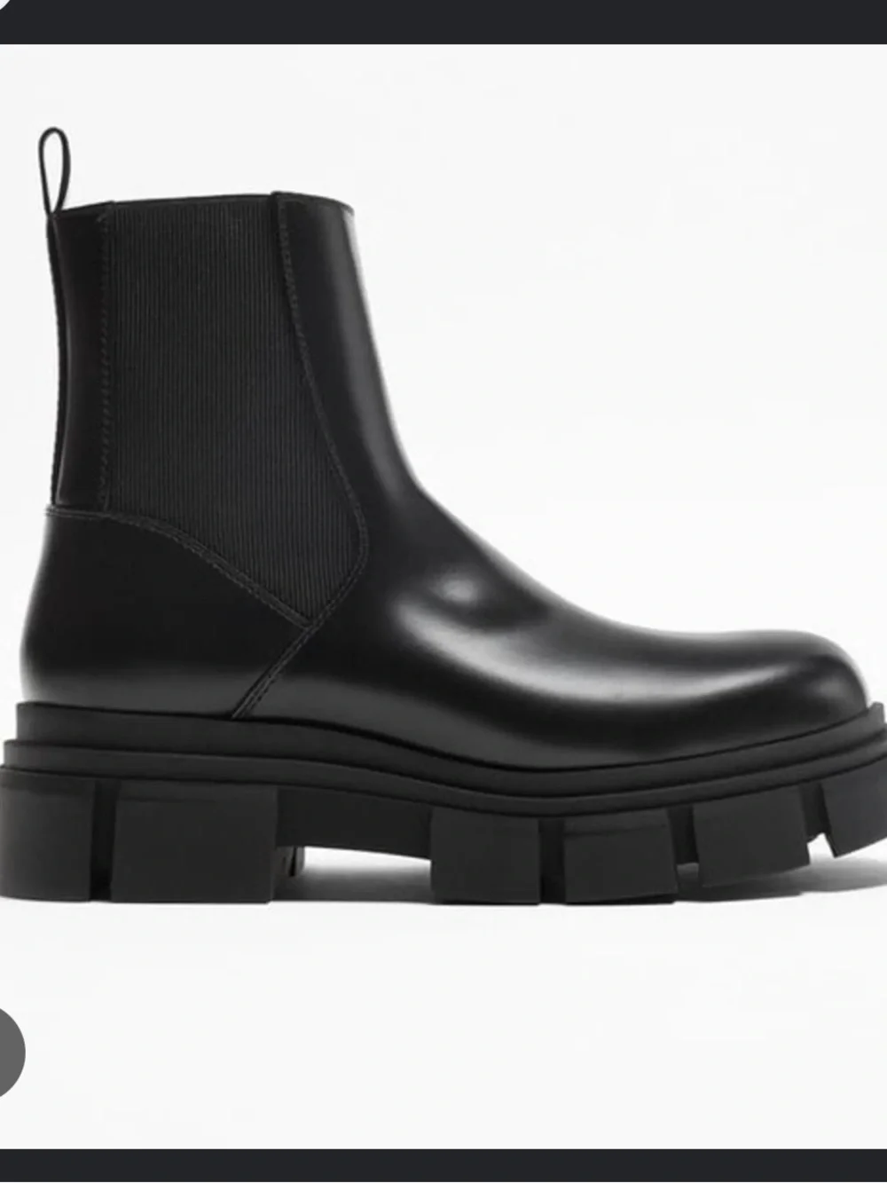Zara Black Men Chunky Chelsea Ankle Boot